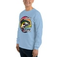 thumbnail image 4 of Funny Fishing Long Sleeve Shirt, Wishin I was Fishin Retro Graphic Tee (M), 4 of 4