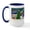 White/Navy Inside, variant on CafePress - Xmas Magic & Newfie Large Mug - 15 oz Ceramic Large White Novelty Mug