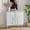 2door-White, variant on CBJCBJ 47.24"W Modern 4-Door Credenza with 3D Floral Doors & Shelves, Storage Sideboard for Dining Room, Kitchen Green