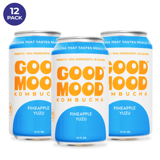 Health-Ade, Ginger-Lemon Kombucha, 12 cans, Gut Health Probiotic