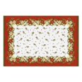 thumbnail image 2 of Placemats Set Of 6 Linen Machine Washable Dining Table Mats Winter Red Christmas Flowers Dinner Mats for Party Kitchen Dining Decoration, 2 of 4