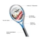 thumbnail image 5 of Raqueta de tenis de aleación de aluminio, raqueta de tenis ligera a prueba de golpes con entrenamiento yeacher  Gym Timer, 5 of 7