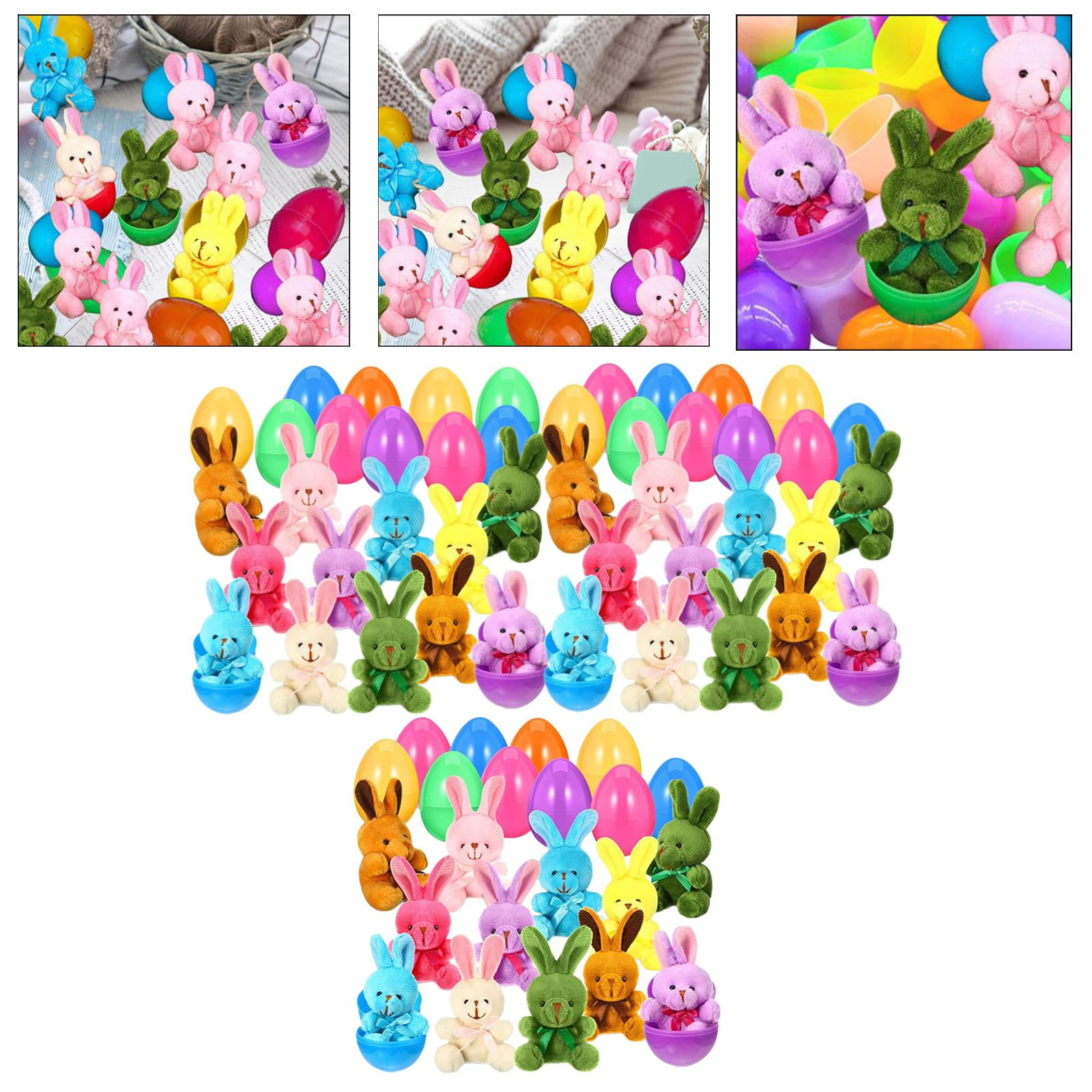 HOMYL Easter eggs with luxurious toys for children and adults, filled with full basket 36Pcs