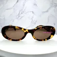 thumbnail image 2 of MIU MIU Sunglasses MU 06ZS VAU06B New Brown Black Tortoise Gold Metal Logo Italy, 2 of 6