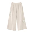 thumbnail image 3 of SIYUDAN Women'S Pants Pants For Women Casual Beige Adult Work Pants For Women Lightweight Pants Women Elastic Pants For Women With Pockets Summer Clothes For Women, 3 of 3