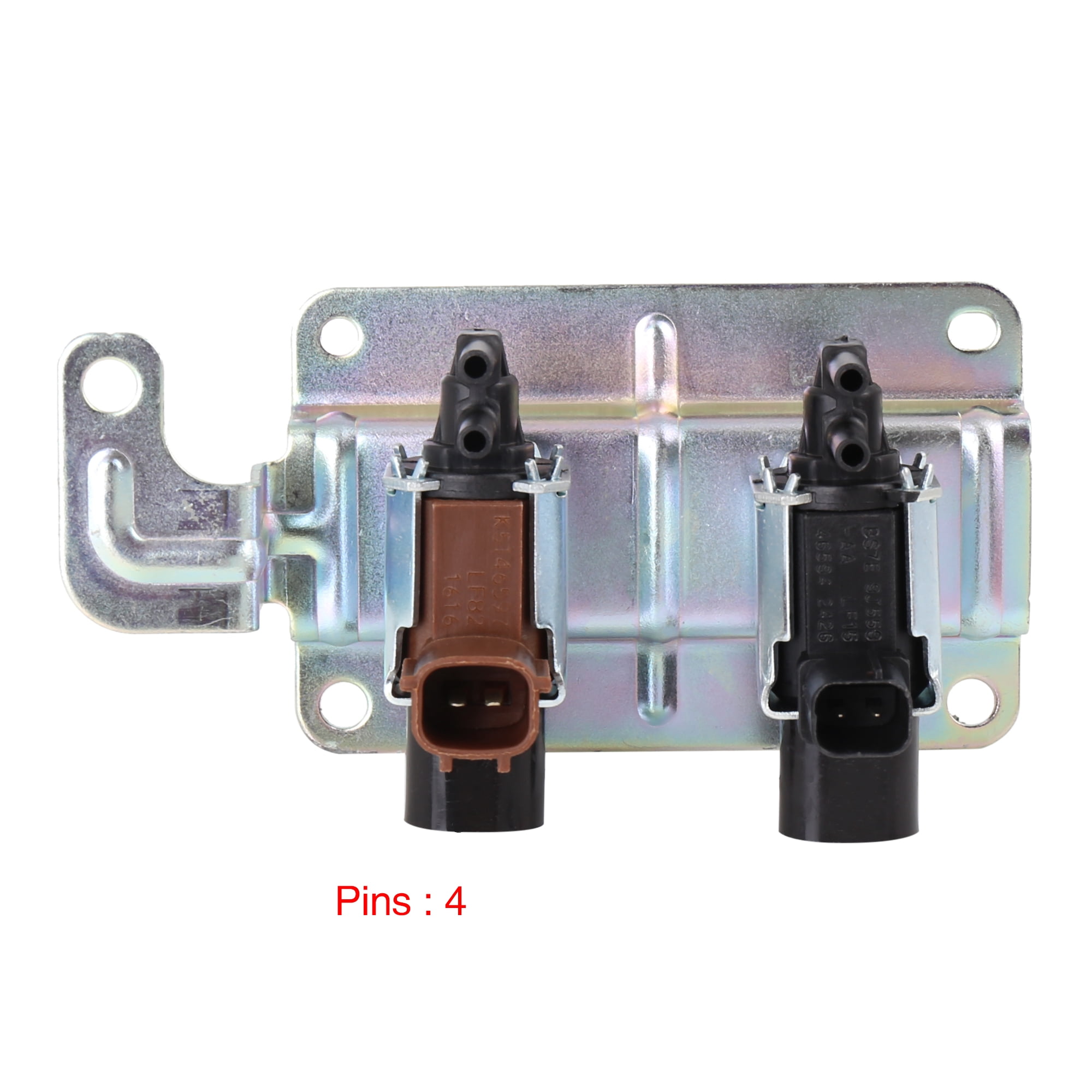 LF82-18-740 4 Pins Vacuum Solenoid Valve Silver Tone Fit for Mazda