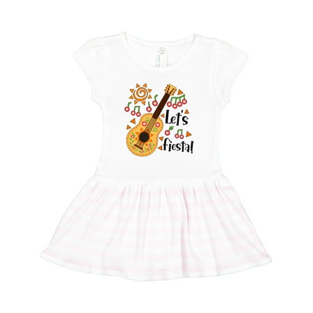 

Inktastic Let s Fiesta- Cinco De Mayo Guitar Gift Toddler Girl Dress
