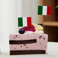 thumbnail image 3 of Yuarrent Palillo de dientes con bandera de Italia, respetuoso con el medio ambiente, maravilloso para decoración de alimentos, Mini banderas Mostrada, 3 of 6