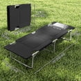 thumbnail image 3 of Outsunny Lit de Camping Pliant pour Randonnée en Plein Air, Noir, 3 of 10