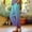 Purples, variant on Ombre Pants Loose for Women Elastic Waist Faux Cotton Linen Pants for Beach and Daily Wear
