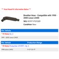 thumbnail image 2 of Breather Hose - Compatible with 1998 - 2000 LS400 1999, 2 of 2