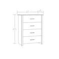 thumbnail image 3 of Mainstays Hillside 4-Drawer Dresser, Charcoal Finish, 3 of 9