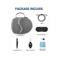 thumbnail image 4 of 6 in 1 Carrying Case for Meta Quest Pro/Meta Quest 2 Accessories Kit with 20FT Link Cable, VR Headset Cleaning Kit, Lens Protector, for Travel and Home Storage, 4 of 7