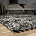 thumbnail image 3 of Orian Rugs Plush Pile Damask Norfolk Gray Area Rug (5'3" x 7'6"), 3 of 8