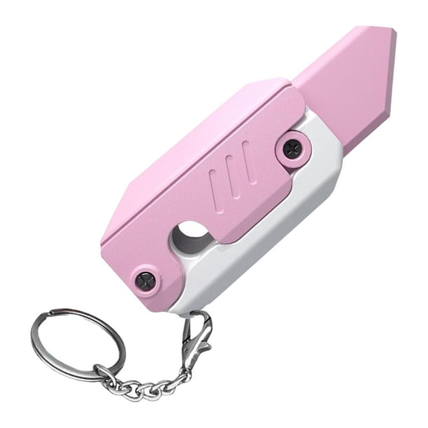 5uds. Cuchillo de juguete de plástico, zanahoria, los mejores regalos con llavero para niños y niñas, color rosa