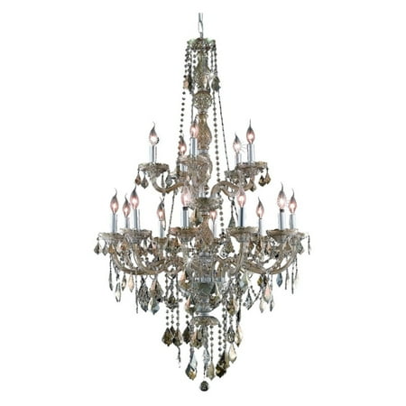 UPC 842814130357 product image for Elegant Lighting Value Verona 15LT Golden Teak Chandelier - V7815G33GT-GT/SS | upcitemdb.com