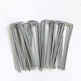 thumbnail image 2 of Grapas de jardín galvanizadas de 6 pulgadas, grapas de césped tipo U para césped artificial, estacas a prueba de óxido (50 unidades) kaili Sencillez, 2 of 2
