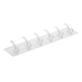 thumbnail image 1 of Transparent Six Hook Punching No Sticky Hook 5 Even 6 Even Strong Sticky Hook Wall Mounted Door Rear Hook Suction Hooks for Small S Shaped Hooks for Hanging Metal Chain for Pictures S Hook on Hooks, 1 of 3