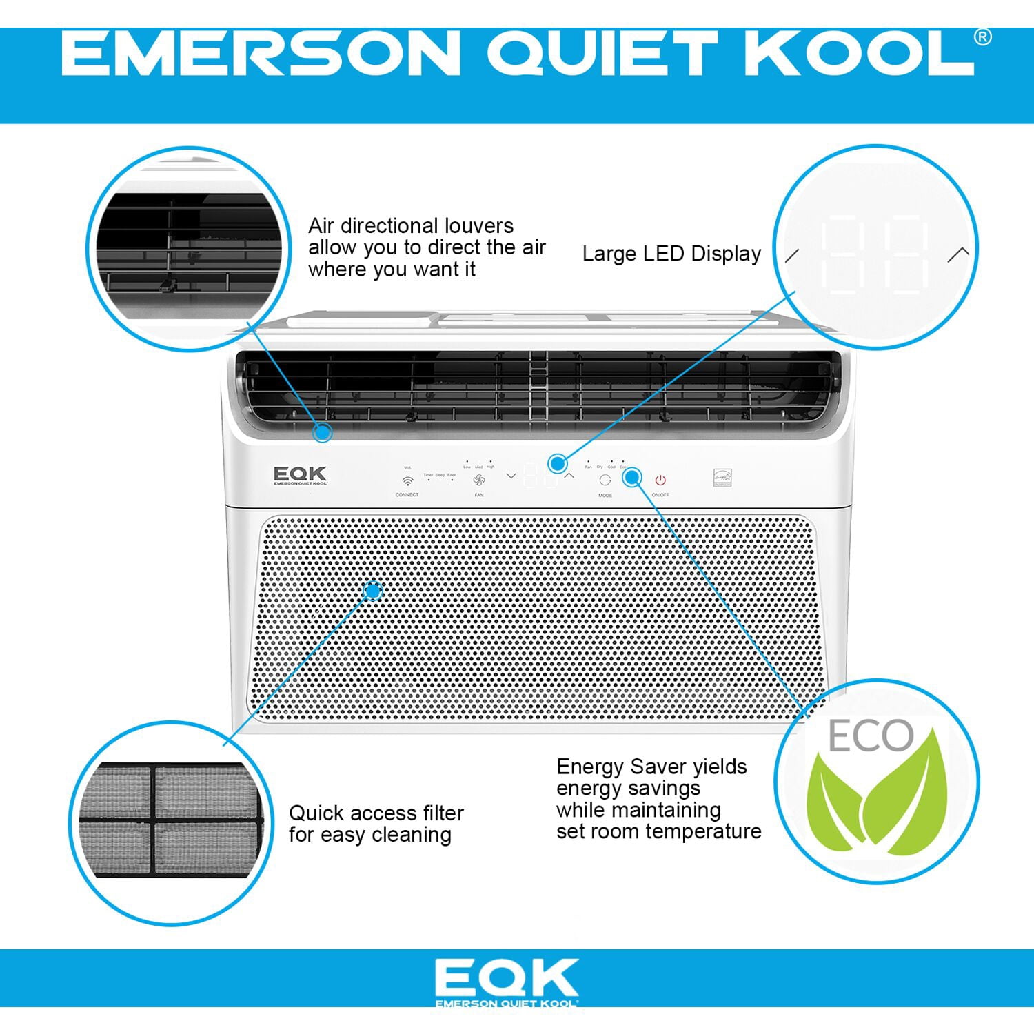 Emerson Quiet Kool 10000 BTU Window Air 