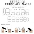 thumbnail image 2 of Short Glossy French Bowknot Strawberry Wearable Nails Set - 24 Stylish Press-On for Manicure, 2 of 5