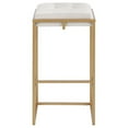 thumbnail image 5 of Nadia Upholstered Backless Bar Stool Beige (Set of 2), 5 of 11