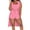 Pink, variant on Womens 2 Piece Outfits,Two Piece Outfits for Women Sets Button Down Top and Shorts Set Sweatsuits with Pockets Pink,XL