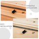 thumbnail image 3 of HAMPPLIES 20Ud Protectores De Para Patas De Muebles En Plástico Negro Con Apertura En U, 3 of 8