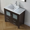 thumbnail image 2 of Dior 36" Single Bath Vanity in Zebra Gray with White Engineered Stone Top and Square Sink with Matching Mirror, 2 of 8