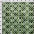 thumbnail image 3 of oneOone Organic Cotton Poplin Twill Fabric Ethnic Geometric Flame Stitch Print Fabric By Yard 42 Inches Wide, 3 of 4