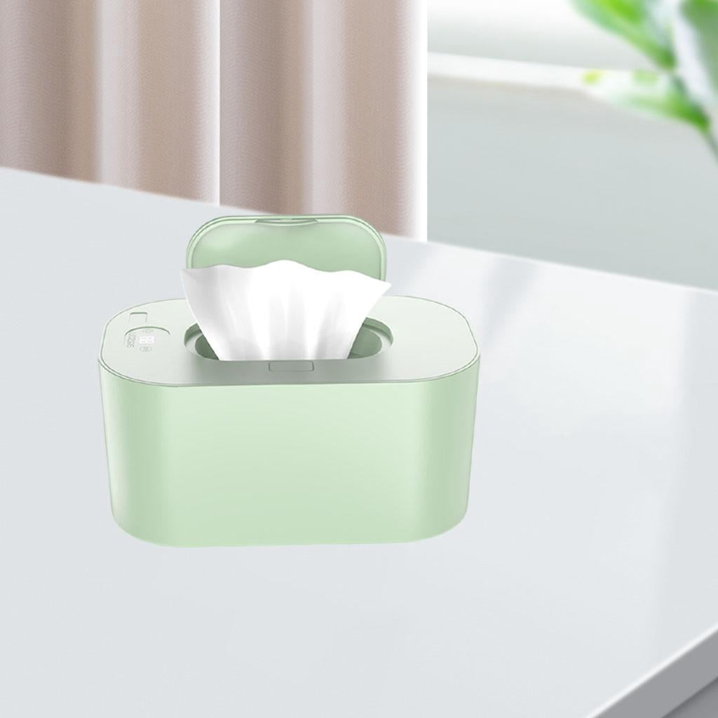 LeeQinersw Wipe Warmer Dispenser Fast Charging Large Capacity LED Display for Baby Green