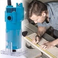 thumbnail image 7 of WOODUSEGY Wood Router, 800W Compact Router Tools for Woodworking, 31000 RPM Hand Trim Router with 15 Pcs 1/4" Router Bits Set, Edge Guide, Roller Guide, Dust Hood, 7 of 7
