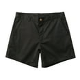 thumbnail image 7 of Mens Shorts Chino Pants Summer Solid Color Pocket Drawstring Loose Quick Dry Casual Sports Running Straight Beach With Pockets Athletic ,Black, 7 of 7