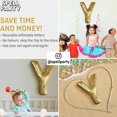 thumbnail image 2 of Pool Party Decorations Inflatable Pool Floats Single Letter (A) by FFIY– Large 20” Gold Alphabet Letter Balloon Indoor Outdoor Decor for Beach Party and Backdrop Banner, 2 of 8