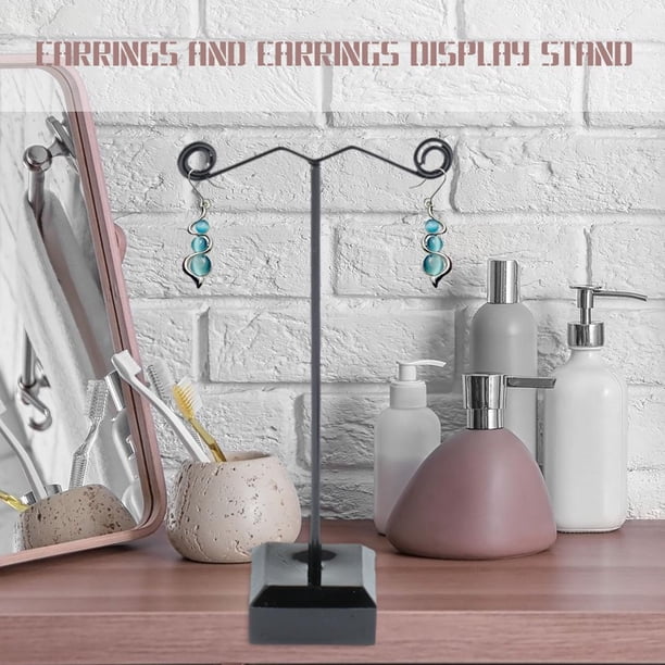 Stud Pendiente Display Rack Stand Acrílico Bouches Adornos Joyería Gancho Colgador Hugtrwg Para estrenar