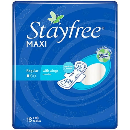 UPC 380041020008 product image for Stayfree Pads Ultra Thin Regular Wings, 18ct | upcitemdb.com