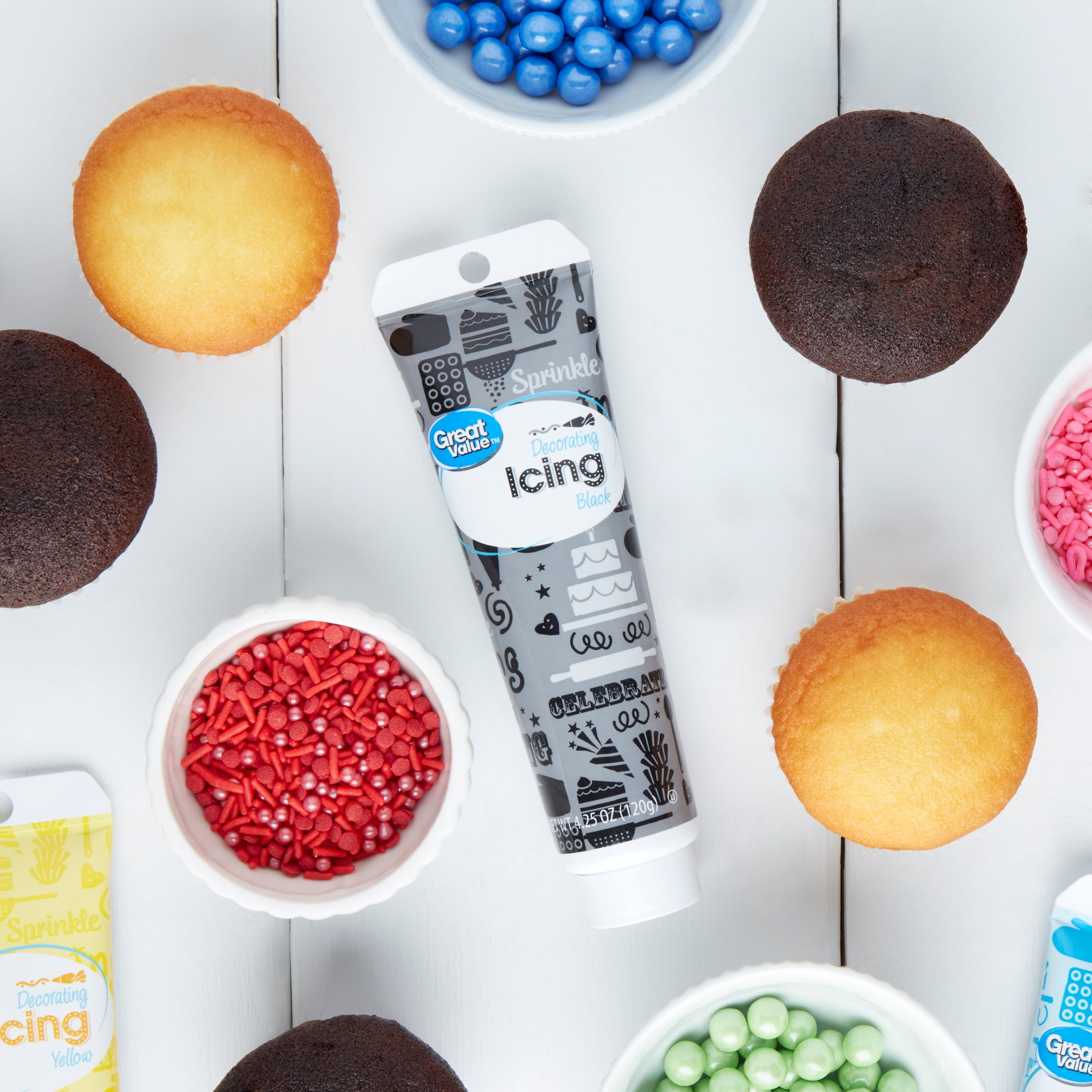 Great Value Black Decorating Icing, 4.25 oz