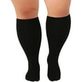 thumbnail image 2 of SGFCWSX Oversized Athletic Compression Socks,Nurse High Moisture-Wicking Running Fitness Athletic Socks Black 2XL, 2 of 5