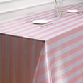 thumbnail image 5 of Efavormart 90"x156" Blush & White Stripe Satin Rectangle Tablecloth Seamless Tablecloth For Wedding Party Event, 5 of 11