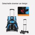 thumbnail image 4 of Sac à Dos pour Outils Roulant, Sac Organisateur d'Outils Grande Capacité avec Barre de Traction pour Montée d'Escalier, Sac à Dos pour Outils Roulant pour Électricien Sac à Outils Robuste sur Roue 35 L, 4 of 7