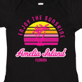 thumbnail image 4 of Inktastic Summer Enjoy the Sunshine Amelia Island Florida in Pink Boys or Girls Baby Bodysuit, 4 of 5