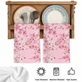 thumbnail image 5 of Spring Peaches Kitchen Towels Set of 4, Botanical Blossom Flowers Branches Absorbent Dish Towels for Kitchen, Microfiber Hand Towel, Quick Drying Tea Towel for Cleaning Decorative Dishcloths, 5 of 7