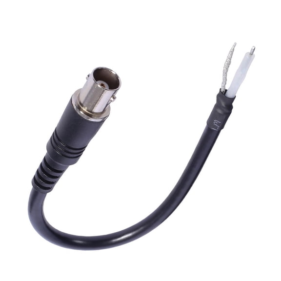 BIBABLYKE BNC Male Female Pigtail Cable Coaxials Connectors Extension Cable with Bare Wire End for CCTV Camera Connection