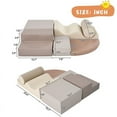 thumbnail image 4 of Aukfa 6-Piece Kids Climbing Toys, Baby Climber Blocks for Toddlers, Foam Play Gym Climbing Structures for Indoor Climb - Earth Tone, 4 of 8