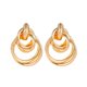 thumbnail image 1 of Unique geometric earrings, fashionable circle splicing earrings, personalized knotted earrings and accessories Couple jewelry Valentine's Day gift, 1 of 5