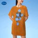 thumbnail image 1 of Disney Mickey mouse Summer new Short sleeve Mickey short-sleeved T-shirt dress female loose large round neck mid-lengthXXL Gao Jinjia LED, 1 of 2