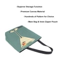 thumbnail image 3 of FORMRS Womens Canvas Tote Bag with Zipper Inner Pocket Shoulder Handbag, Beige Martini, 3 of 7
