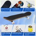 thumbnail image 2 of Complete Skateboards for Beginners,7 Layer Canadian Maple Double Kick Deck,31''Pro Cruiser Abstract Skate Board, 2 of 5