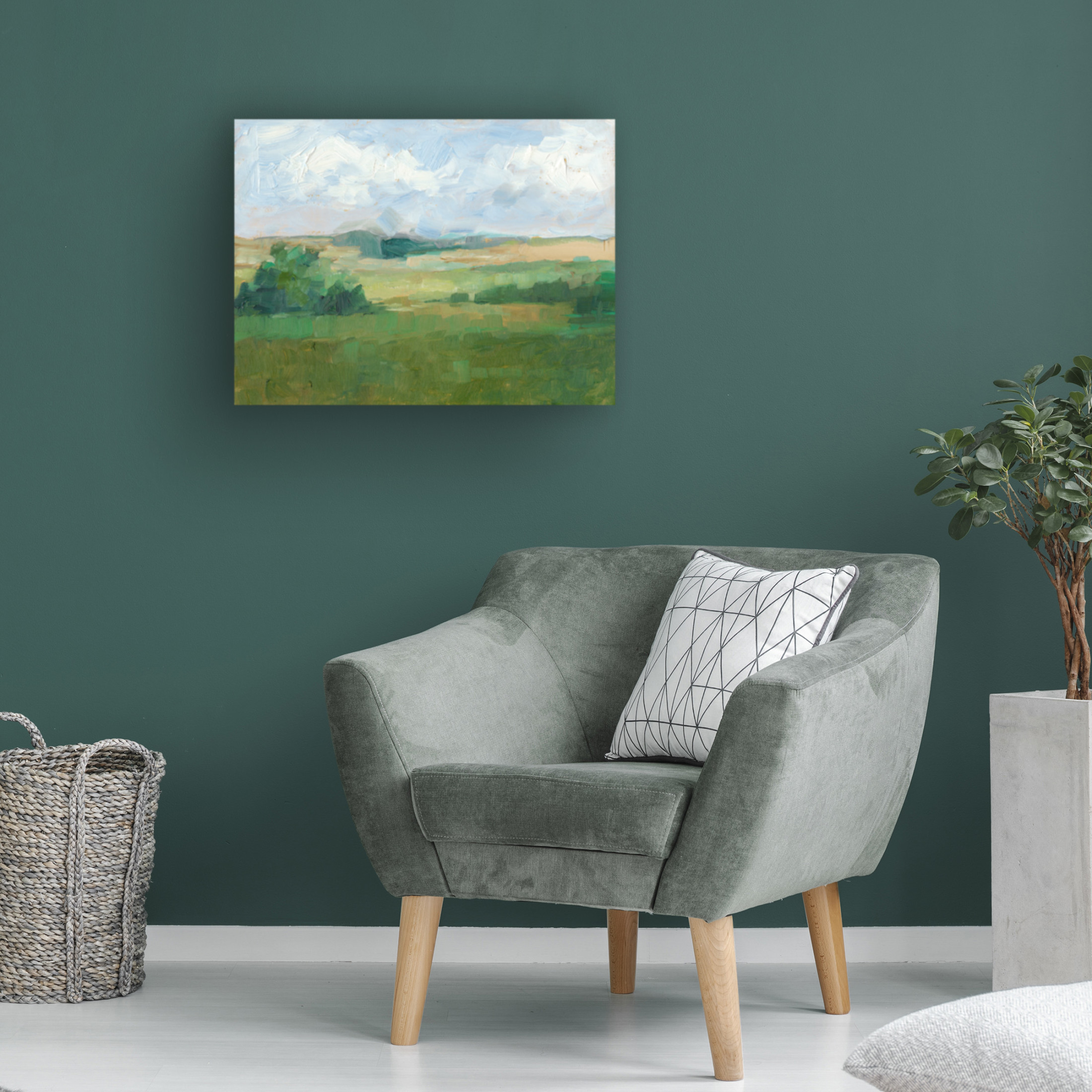 Canvas Wall Art - Ethan Harper 'Afternoon Shade I' Wall Art for Living Room, Bedroom, or Office Décor by Trademark Fine Art - 32 x 24 Inches