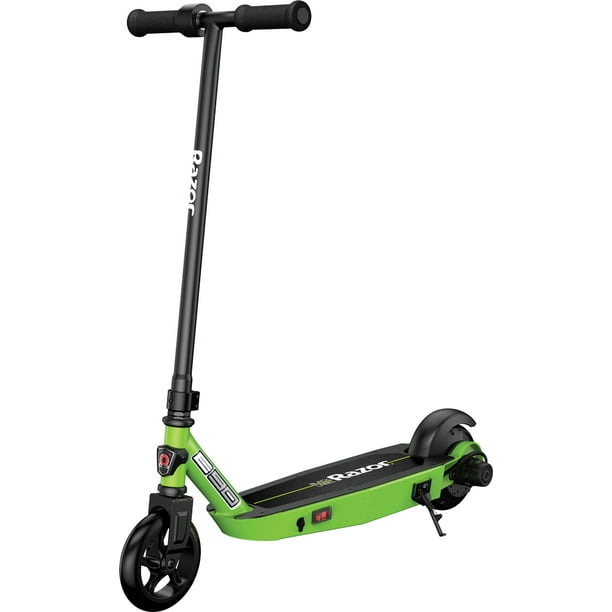 Razor Black Label E90 Electric Scooter - Green, for Kids Ages 8+ and up to 120 lbs, Up to 10 mph & Up to 40 mins of Ride Time, 90W Power Core High-Torque Hub Motor