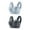 Blue+Gray, variant on ShomPort Women's Everyday Bra Push up Full Coverage Lift Bra Wirefree Plus Size Padded Bras 2 Pack